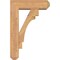 Ekena Millwork Merced Craftsman Smooth Bracket w/ Offset Brace, Western Red Cedar, 5 1/2"W x 16"D x 24"H BKT0604X16X24MRC04SWR - alternate 2